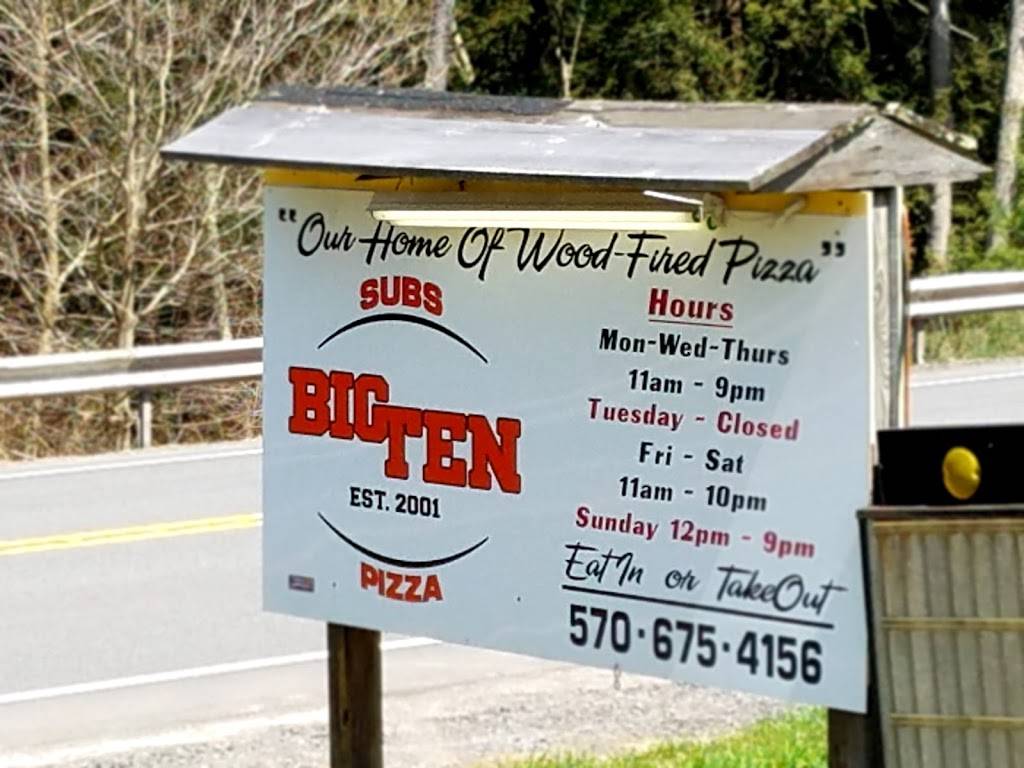 Big Ten Subs & Pizza | restaurant | PA-118, Lehman, PA 18627, USA | 5706754156 OR +1 570-675-4156