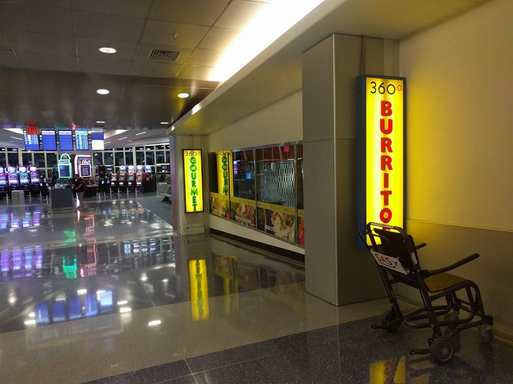 360° Gourmet Burrito | restaurant | Terminal 1, Gate B-15, McCarran International Airport, 5757 Wayne Newton Blvd, Las Vegas, NV 89119, USA | 8776727467 OR +1 877-672-7467