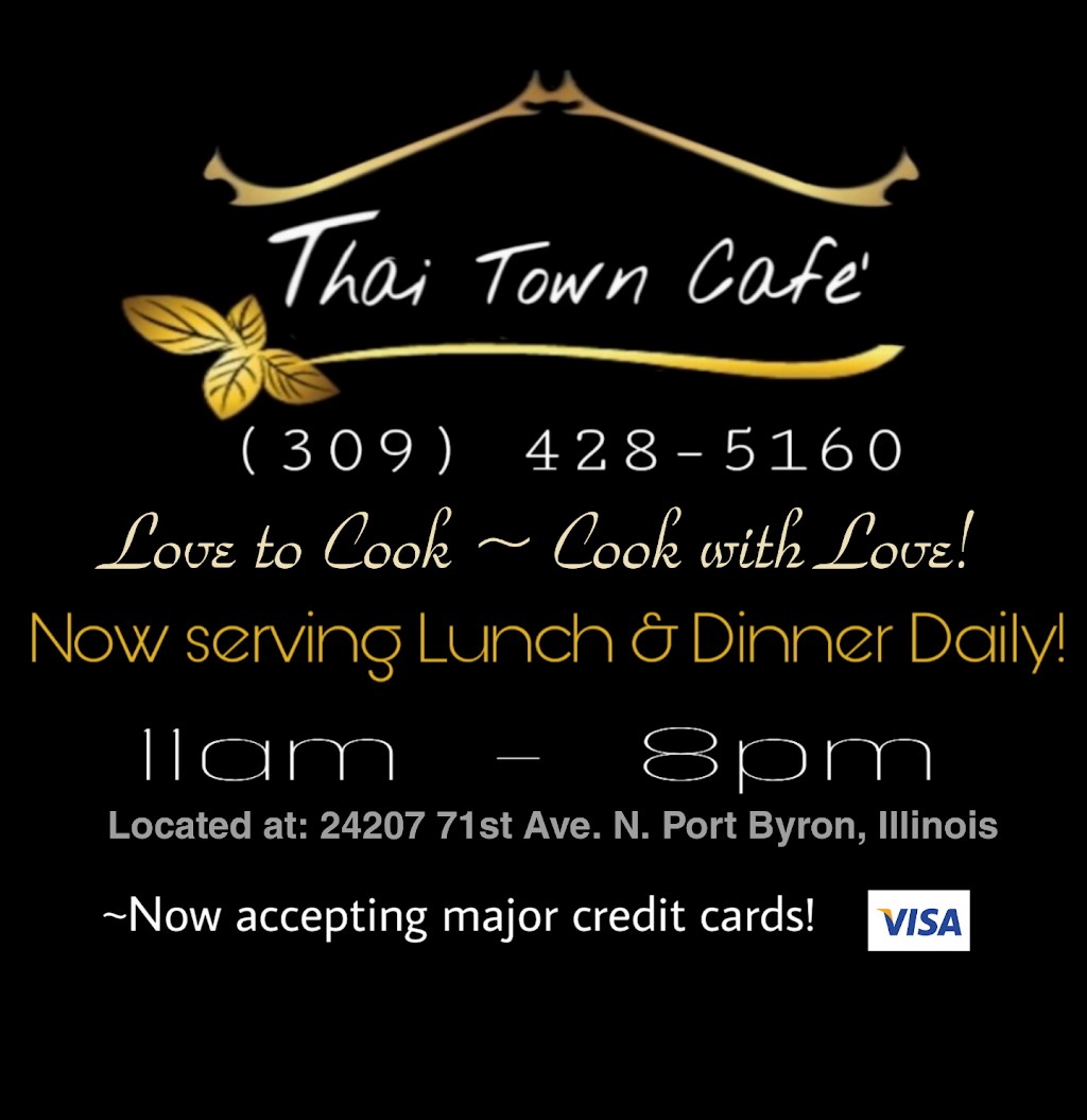 Thai Town Cafe | restaurant | 24207 71st Ave N, Port Byron, IL 61275, USA | 3094285160 OR +1 309-428-5160