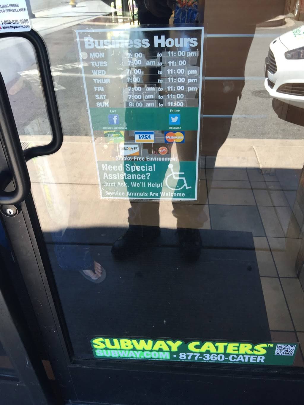 Subway Restaurants | restaurant | 980 S Winchester Blvd, San Jose, CA 95128, USA | 4082613119 OR +1 408-261-3119