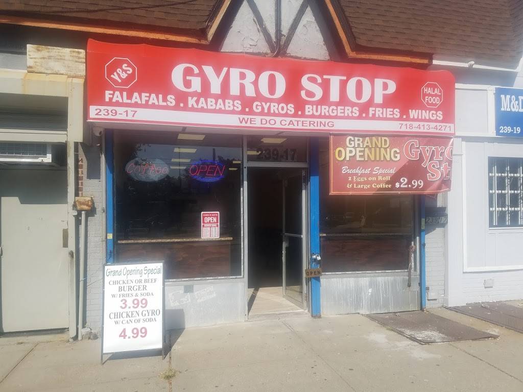 Gyro Stop | restaurant | 239-17 Braddock Ave, Jamaica, NY 11426, USA | 7184134271 OR +1 718-413-4271
