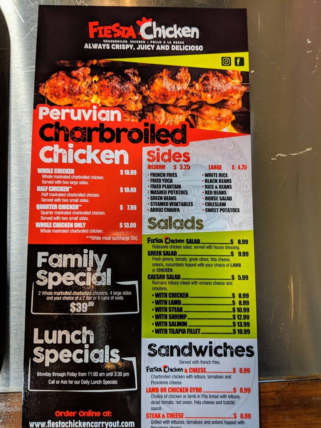 Fiesta Chicken | restaurant | 2910 Dale Blvd, Woodbridge, VA 22193, USA | 7035834877 OR +1 703-583-4877