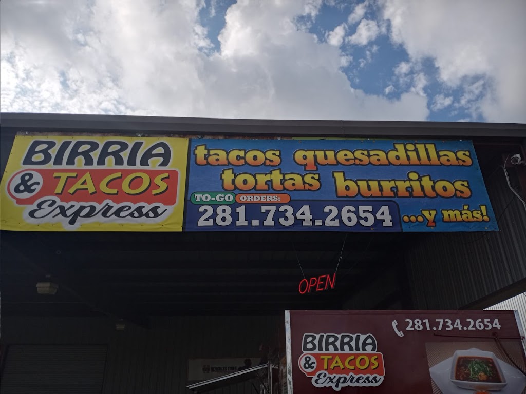 Birria & Tacos Express | restaurant | 12601 Farm to Market Rd 529, Houston, TX 77041, USA | 2817342654 OR +1 281-734-2654