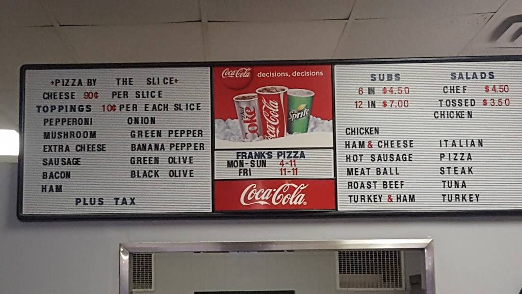Franks Pizza | restaurant | 317 W Long Ave, DuBois, PA 15801, USA | 8143711757 OR +1 814-371-1757