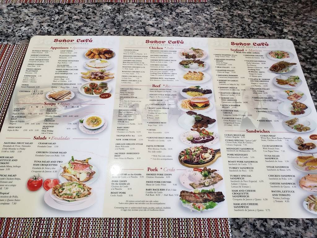 Senor Cafe | restaurant | 1520 S Federal Hwy, Hollywood, FL 33020, USA | 9549241666 OR +1 954-924-1666
