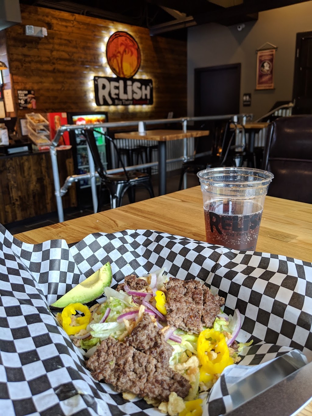 Relish - Big Tasty Burgers | restaurant | 1935 W Tennessee St, Tallahassee, FL 32304, USA | 8508070152 OR +1 850-807-0152
