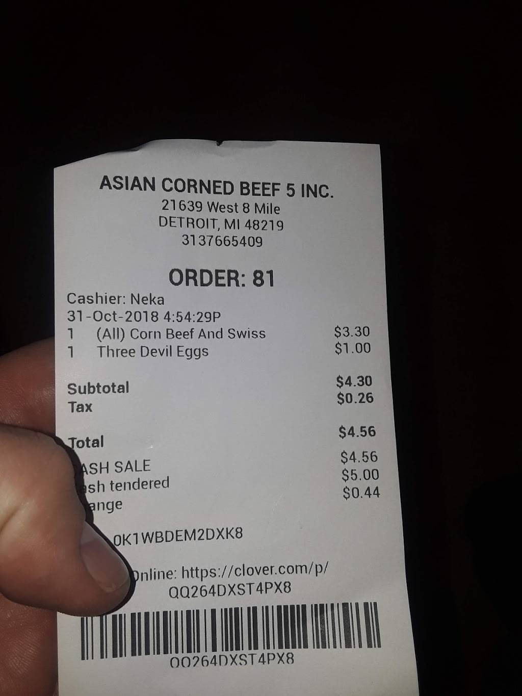 Asian Corned Beef | restaurant | 21639 Eight Mile Rd, Detroit, MI 48219, USA | 3137665409 OR +1 313-766-5409