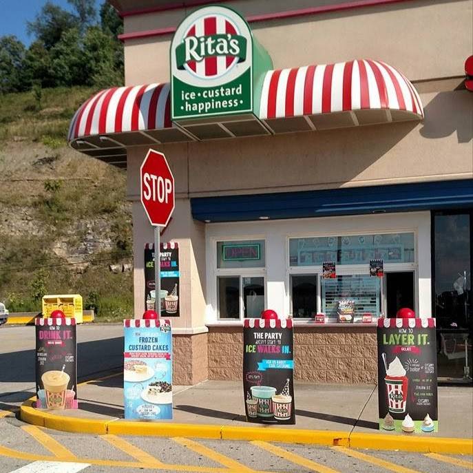 Ritas Italian Ice & Frozen Custard | restaurant | Trinity Point Shopping Center, 74 Trinity Point Dr, Washington, PA 15301, USA | 7242220160 OR +1 724-222-0160