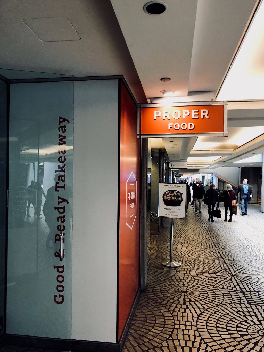 Proper Food | restaurant | Two Embarcadero Center, San Francisco, CA 94111, USA | 4158548740 OR +1 415-854-8740