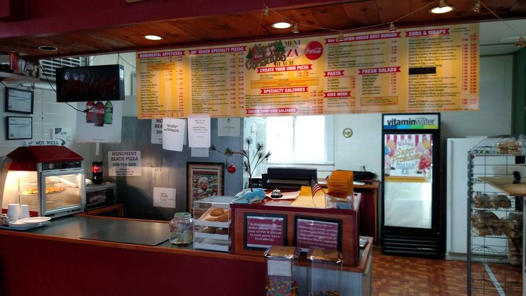 Monument Beach Pizza | restaurant | 18 Beach St, Monument Beach, MA 02553, USA | 5087593210 OR +1 508-759-3210