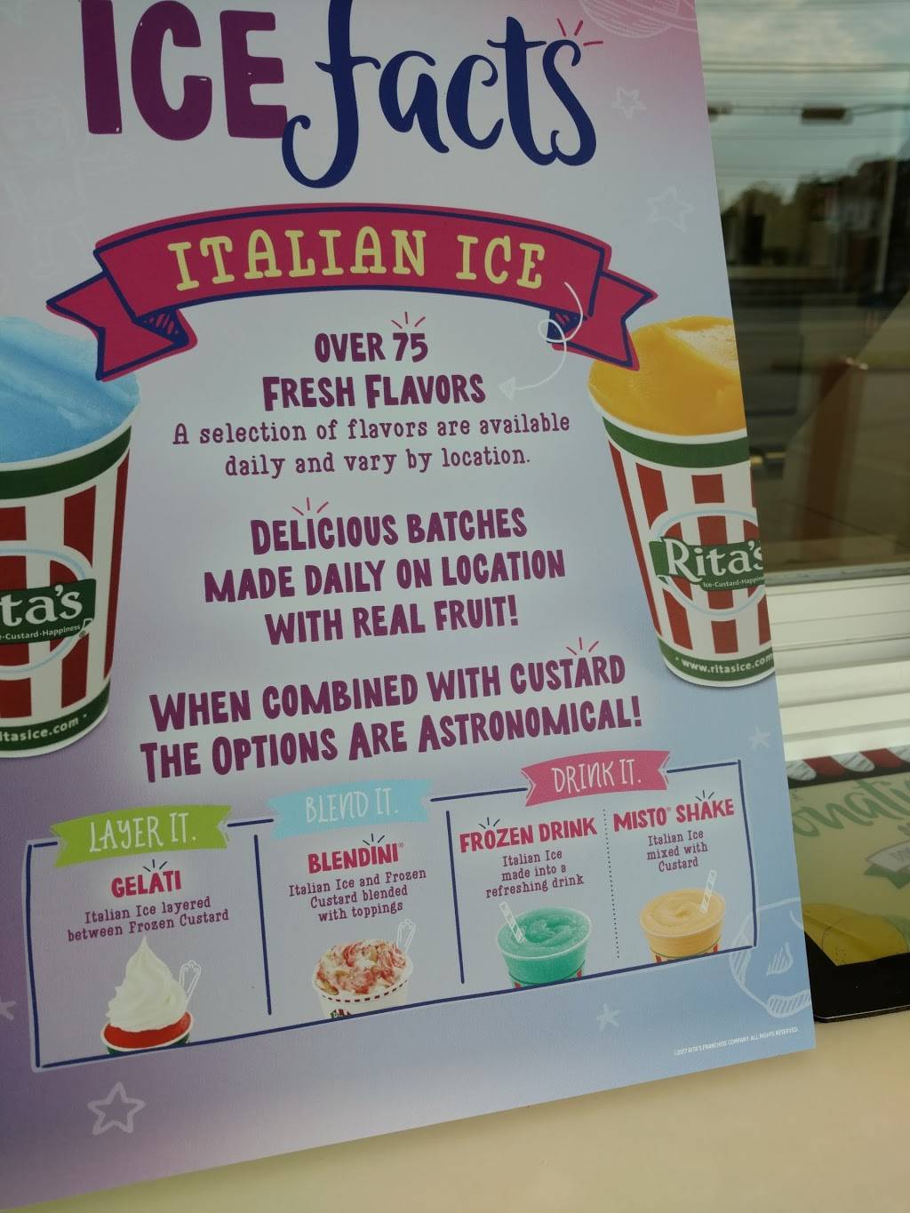 Ritas Italian Ice & Frozen Custard | restaurant | 430 Lancaster Pike, Malvern, PA 19355, USA | 6106442920 OR +1 610-644-2920