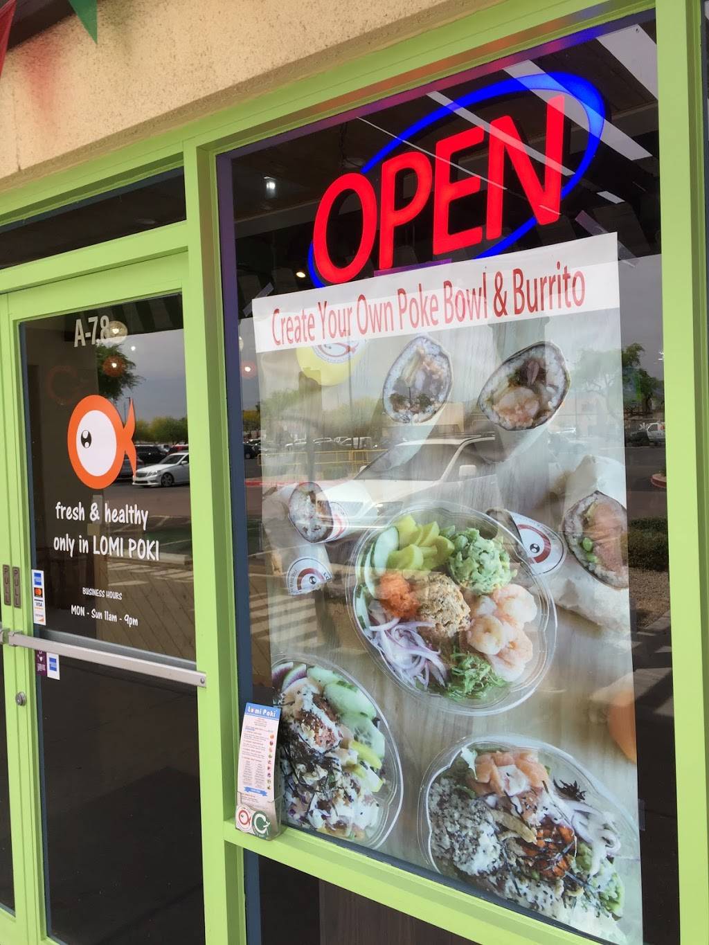 Lomi Poki & Green Bing | restaurant | 15577 North Hayden Road, Scottsdale, AZ 85260, USA | 4802848558 OR +1 480-284-8558