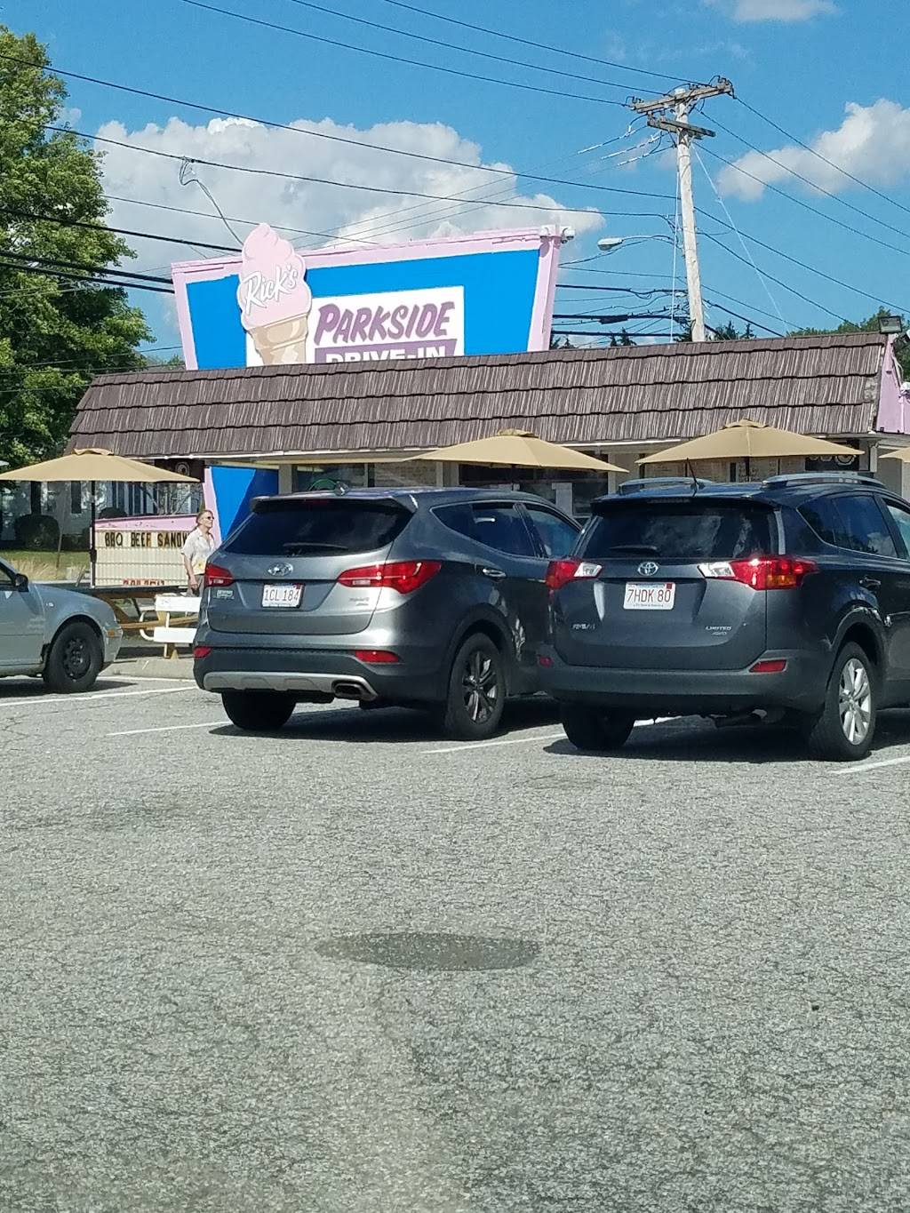 Ricks Parkside Drive-In | restaurant | 1189 Park St, Palmer, MA 01069, USA | 4132833517 OR +1 413-283-3517