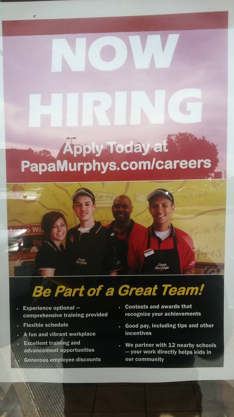 Papa Murphys Take N Bake Pizza | meal takeaway | 699 Lewelling Blvd #296, San Leandro, CA 94579, USA | 5103474992 OR +1 510-347-4992