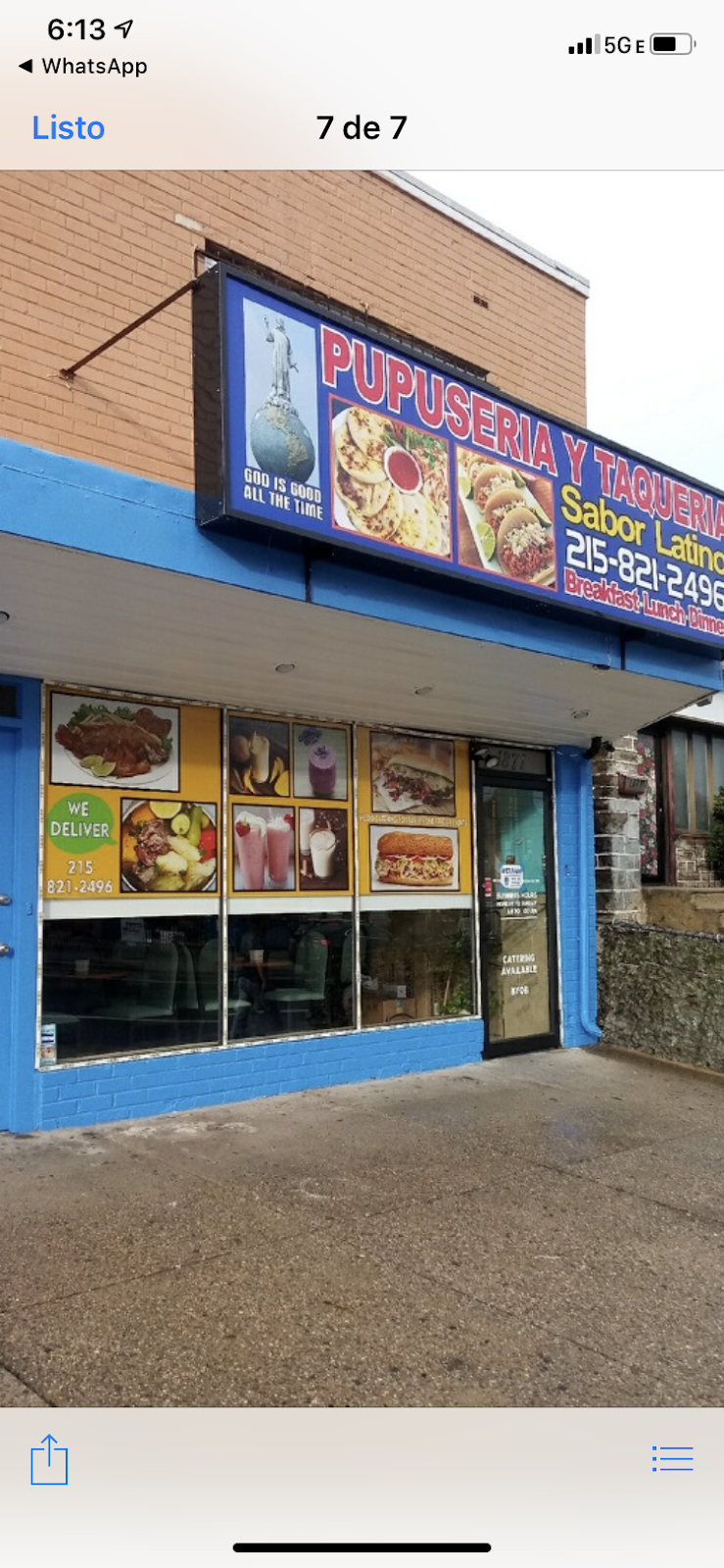 Pupuseria y taqueria sabor latino | restaurant | 1871 Cottman Ave, Philadelphia, PA 19111, USA | 2158212496 OR +1 215-821-2496