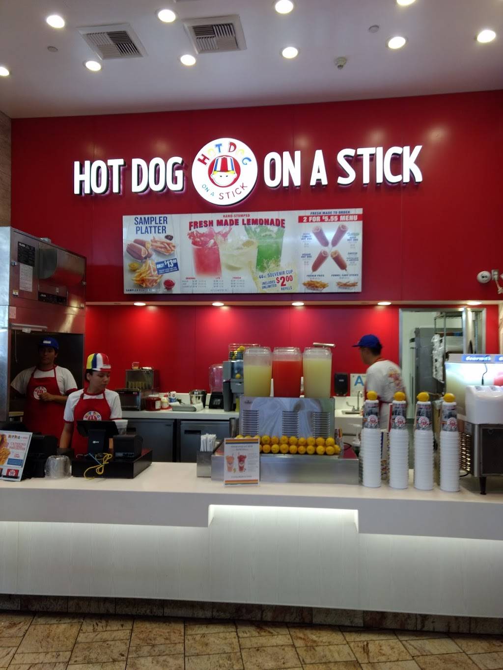 Hot Dog on a Stick | restaurant | 400 S Baldwin Ave #803-L, Arcadia, CA 91007, USA | 6264475950 OR +1 626-447-5950