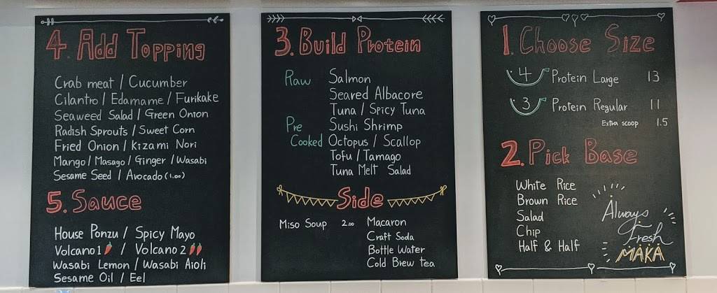 Maka Poke | restaurant | 26761 Portola Pkwy, Foothill Ranch, CA 92610, USA | 9495970684 OR +1 949-597-0684