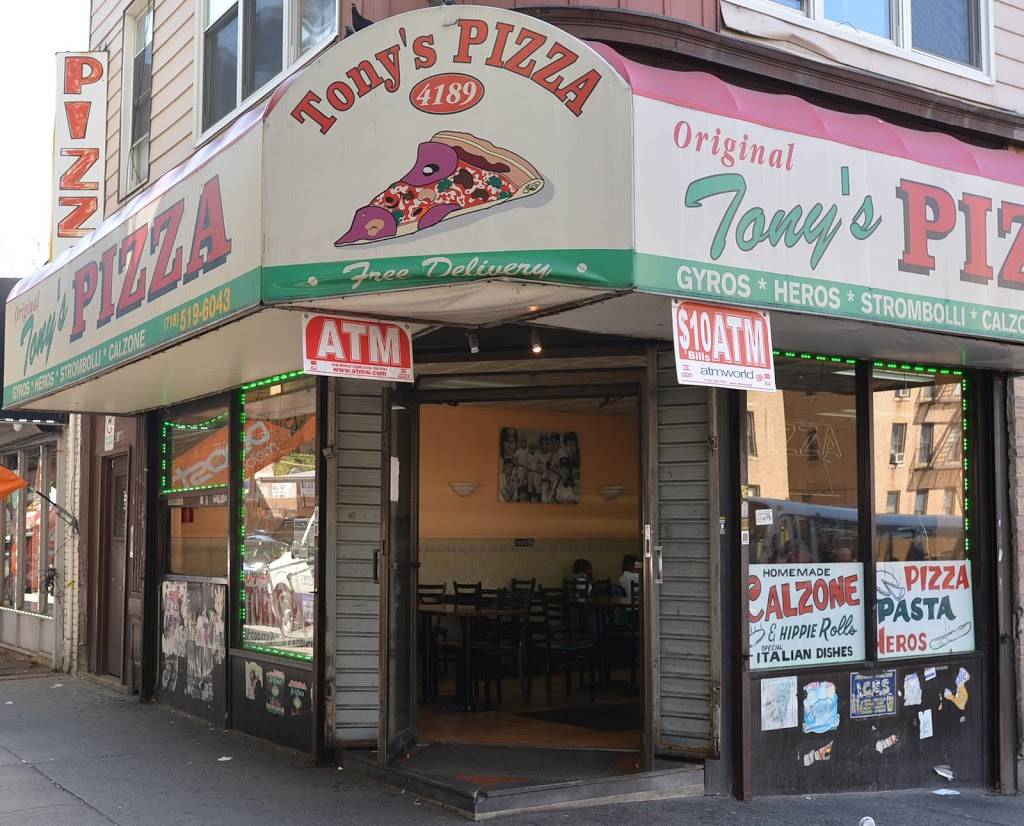 Tonys Pizza | restaurant | 4189 White Plains Rd, Bronx, NY 10466, USA | 7185196043 OR +1 718-519-6043