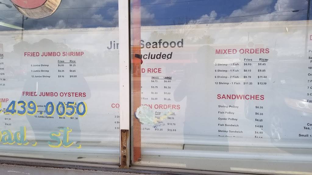 Jims Seafood | restaurant | 1400 Broad St, Lake Charles, LA 70601, USA | 3374390050 OR +1 337-439-0050