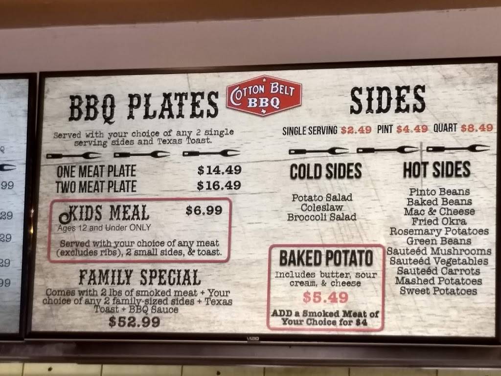 Cotton Belt BBQ | restaurant | 21620 I-20, Canton, TX 75103, USA | 9038651717 OR +1 903-865-1717