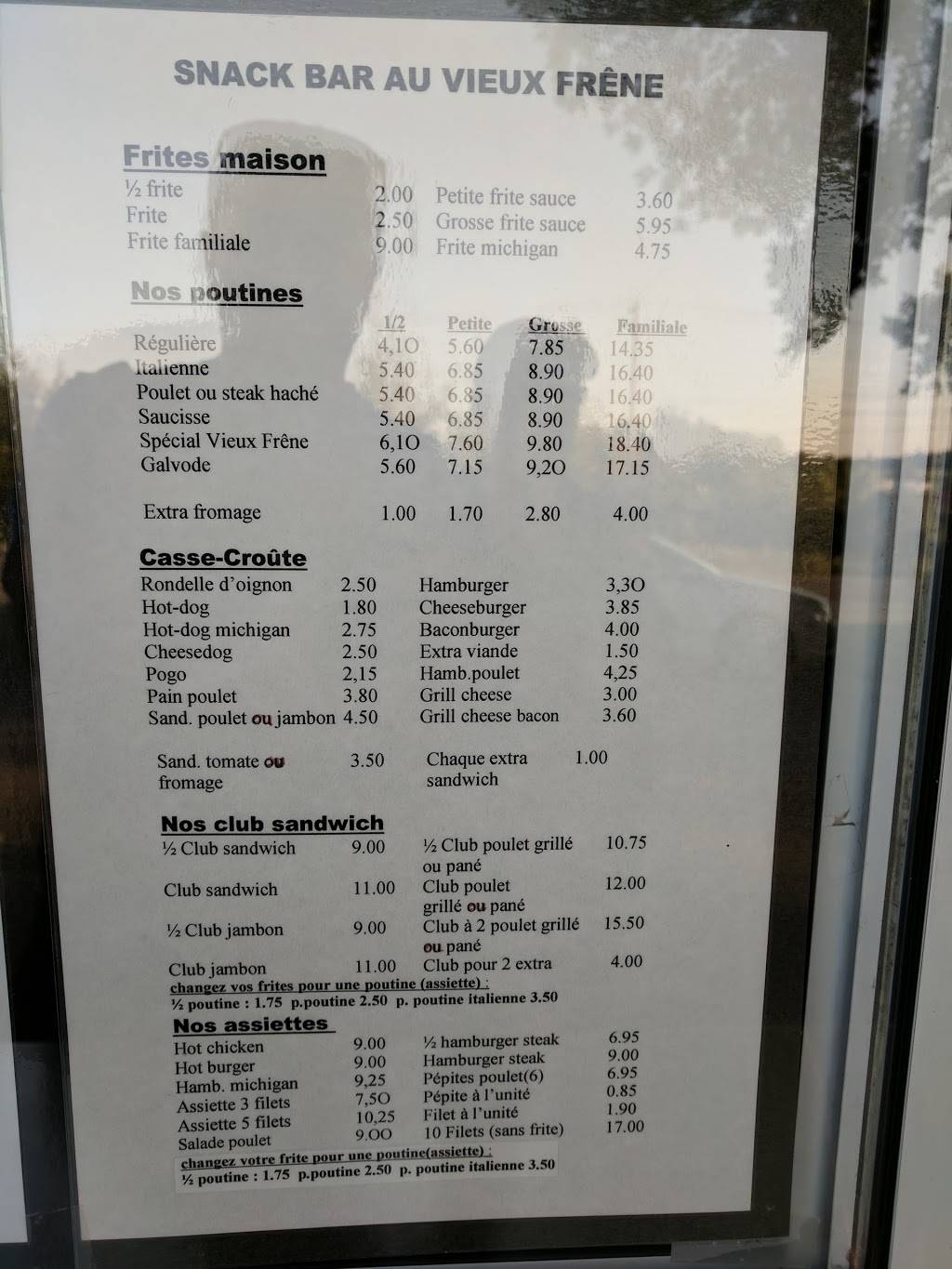 Snack Bar Au Vieux Frene | restaurant | 14630 Route Arthur Sauvé, Mirabel, QC J7N 2C1, Canada | 4502582851 OR +1 450-258-2851