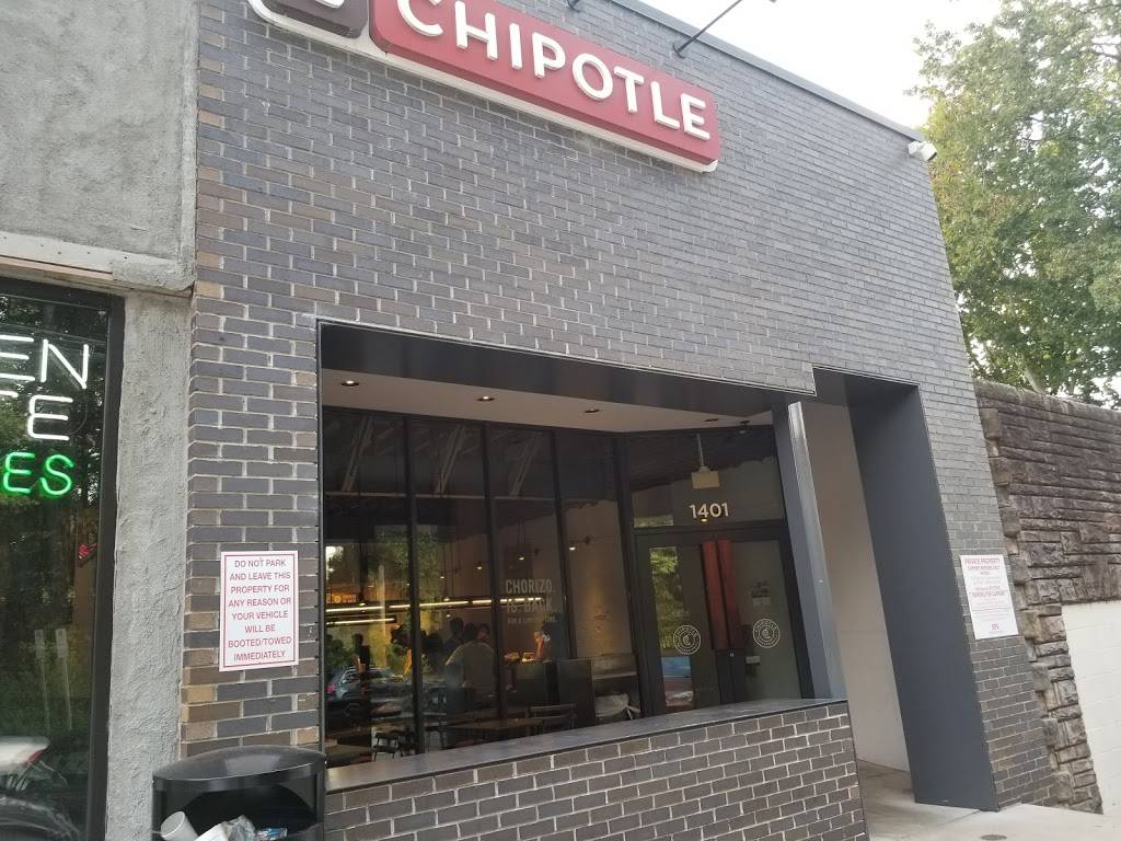Chipotle Mexican Grill | restaurant | 1401 Oxford Rd NE, Atlanta, GA 30307, USA | 4048554990 OR +1 404-855-4990