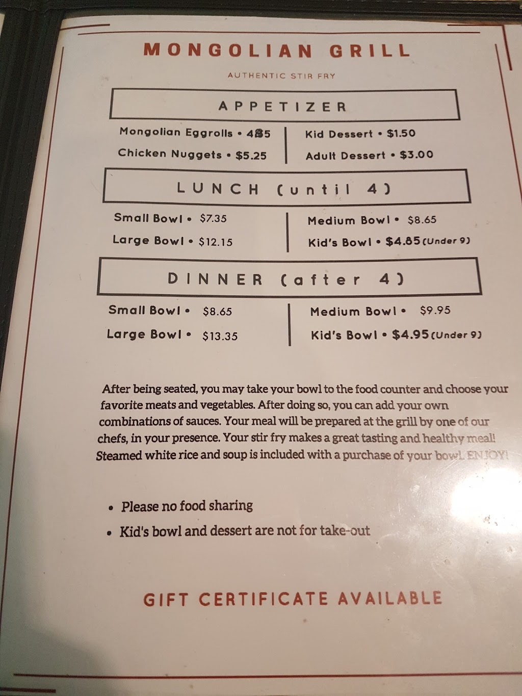 Mongolian Grill | restaurant | 164 W 29th St, Pueblo, CO 81008, USA | 7195434526 OR +1 719-543-4526