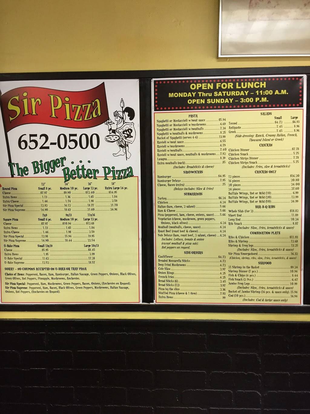 Sir Pizza | meal delivery | 286 W Tienken Rd, Rochester Hills, MI 48306, USA | 2486520500 OR +1 248-652-0500