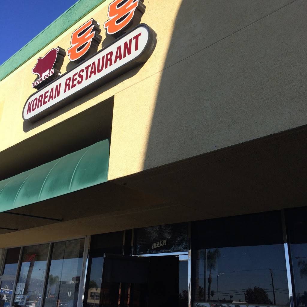 Don Don Korean Restaurant | restaurant | 1733 Nogales St, Rowland Heights, CA 91748, USA | 6268104288 OR +1 626-810-4288