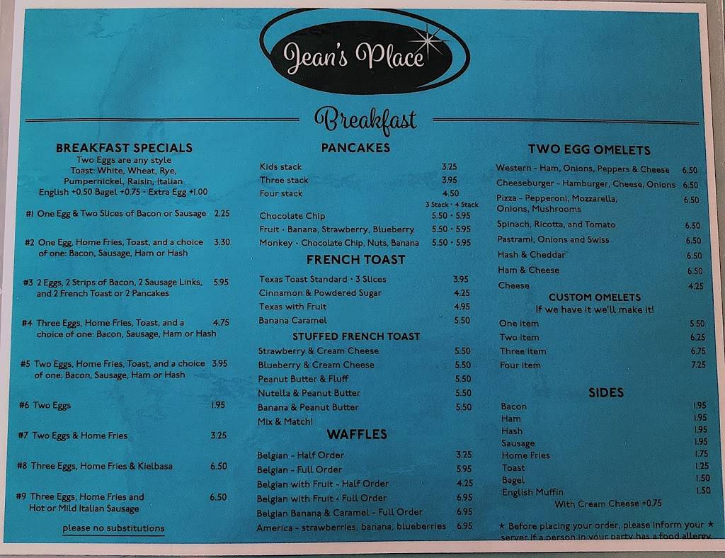 Jeans Place | restaurant | 136 Cambridge St, Worcester, MA 01603, USA | 5087539466 OR +1 508-753-9466