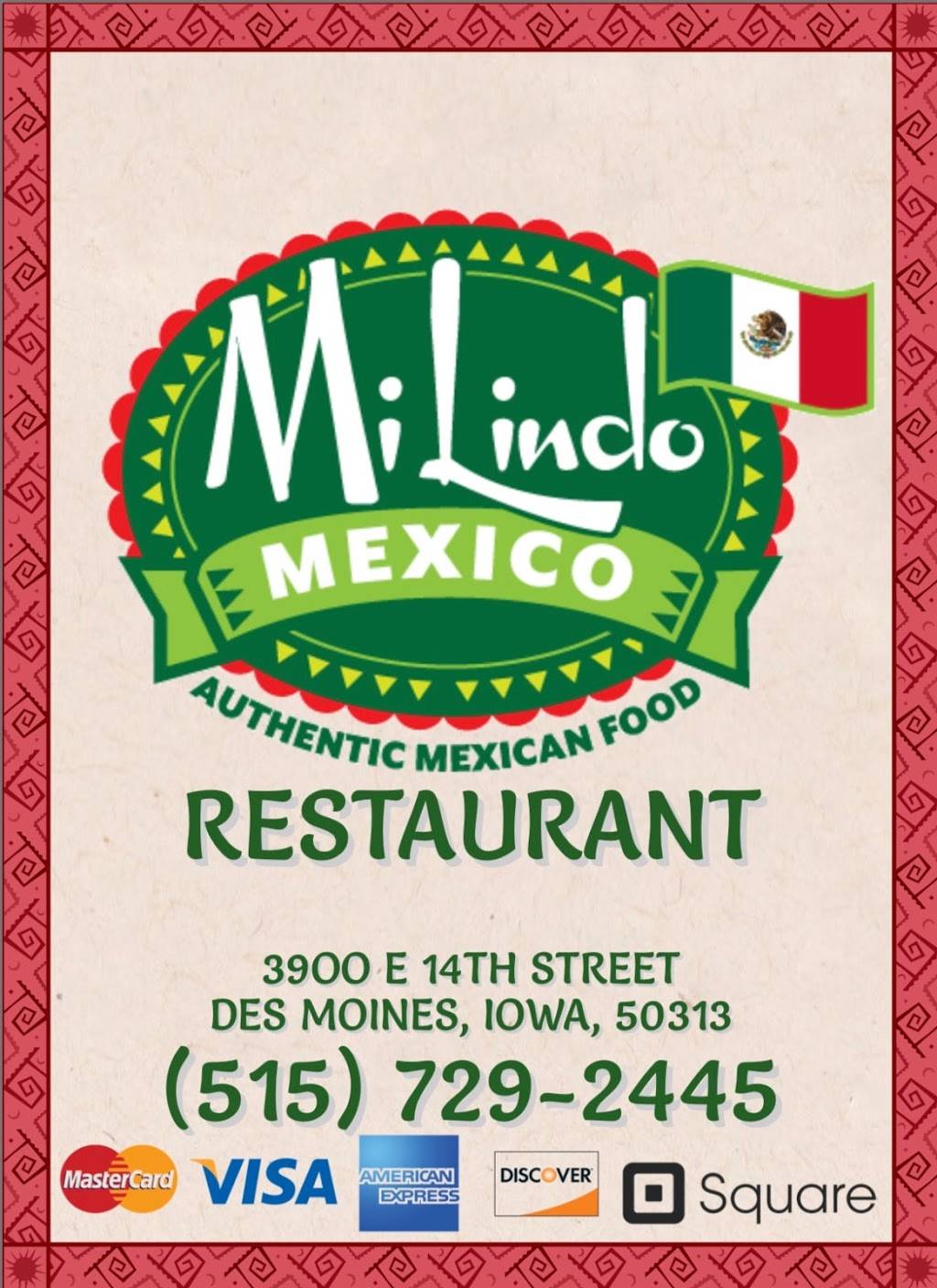 Mi Lindo Mexico Restaurant | restaurant | 3900 E 14th St Ste #17, Des Moines, IA 50313, USA | 5152633409 OR +1 515-263-3409