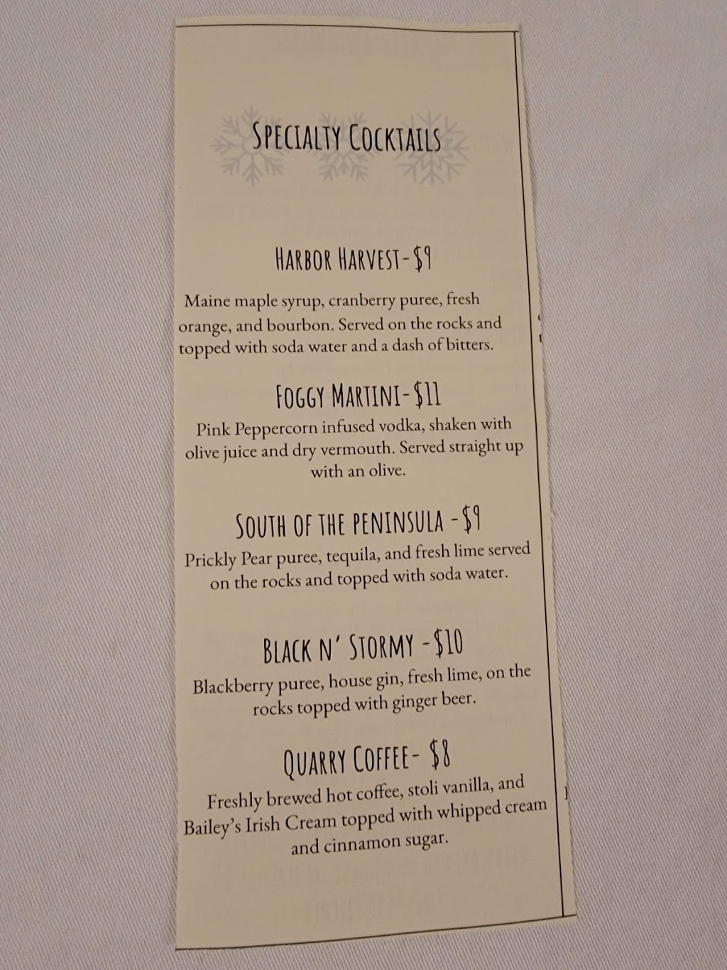 Quarry Tavern | restaurant | 21 Mechanic St, Tenants Harbor, ME 04860, USA | 2073728064 OR +1 207-372-8064