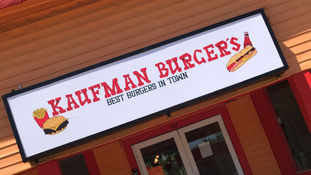 Kaufman Burgers | restaurant | 2709, 807 S Washington St, Kaufman, TX 75142, USA | 4697701543 OR +1 469-770-1543