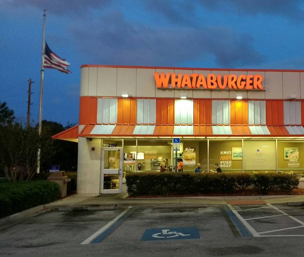Whataburger | restaurant | 289 Blanding Blvd, Orange Park, FL 32073, USA | 9042150999 OR +1 904-215-0999