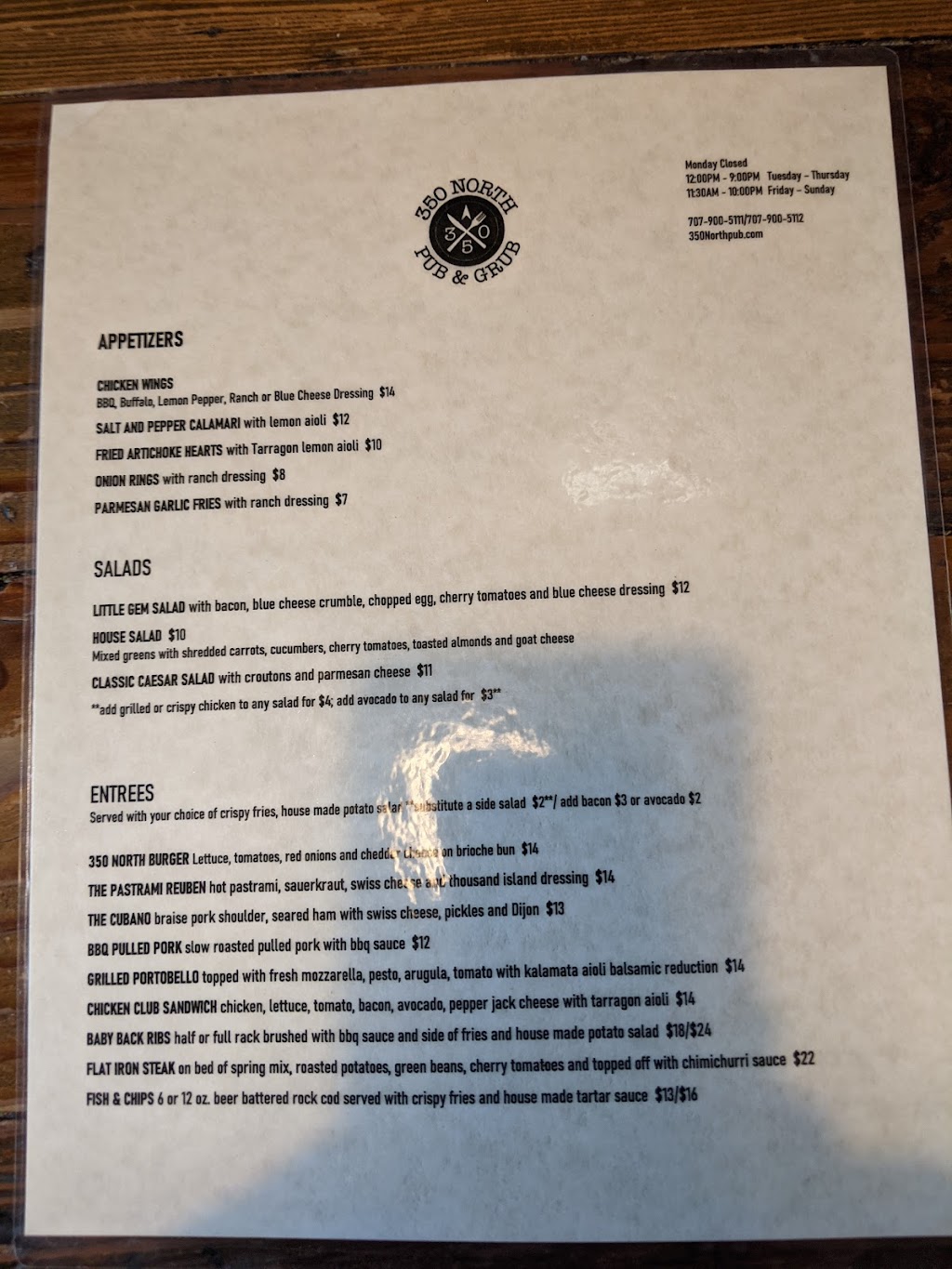 350 North | restaurant | 350 N Main St, Lakeport, CA 95453, USA | 7079005111 OR +1 707-900-5111