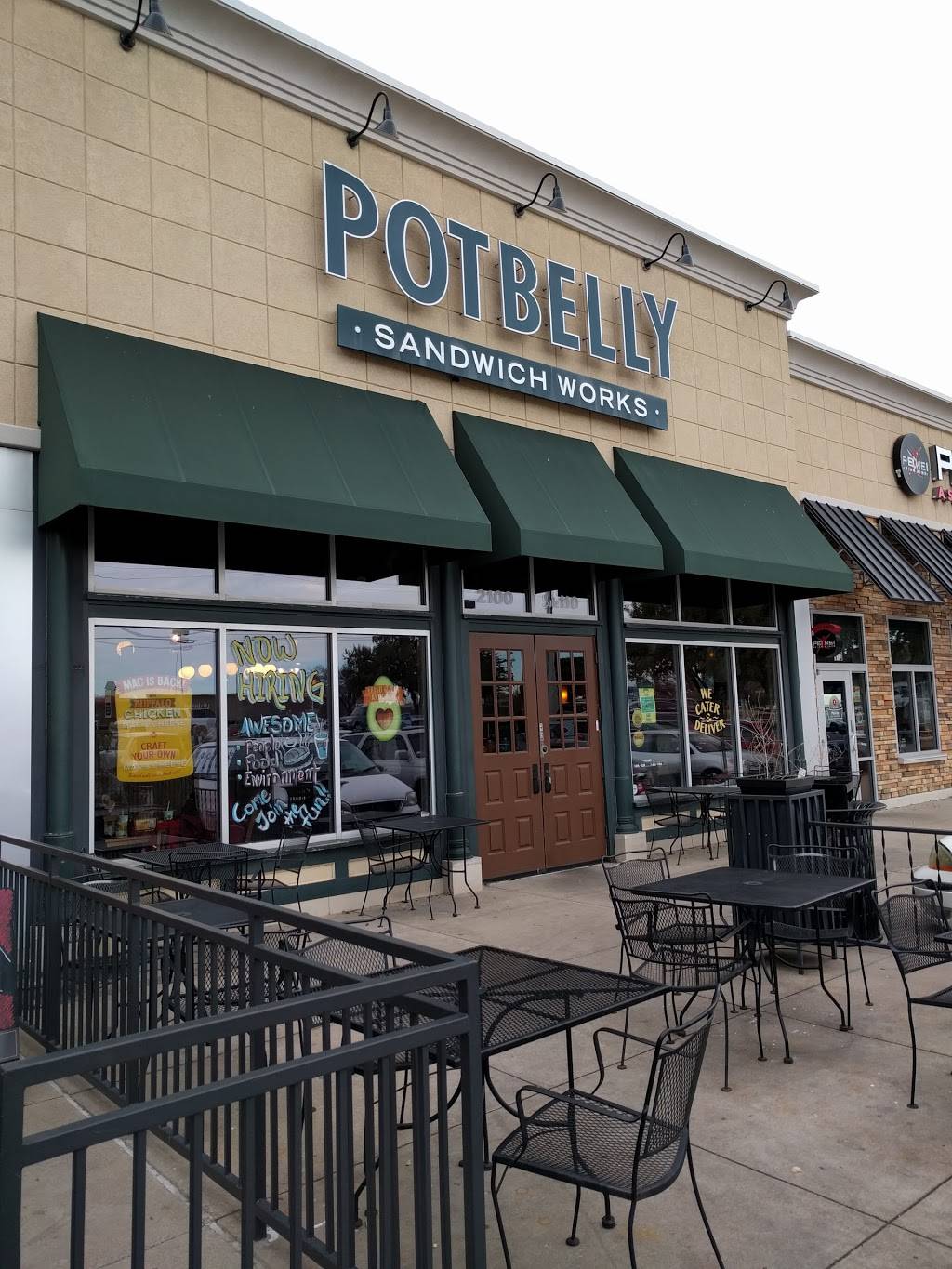 Potbelly Sandwich Shop | restaurant | 2100 N Collins St, Arlington, TX 76011, USA | 8173038500 OR +1 817-303-8500