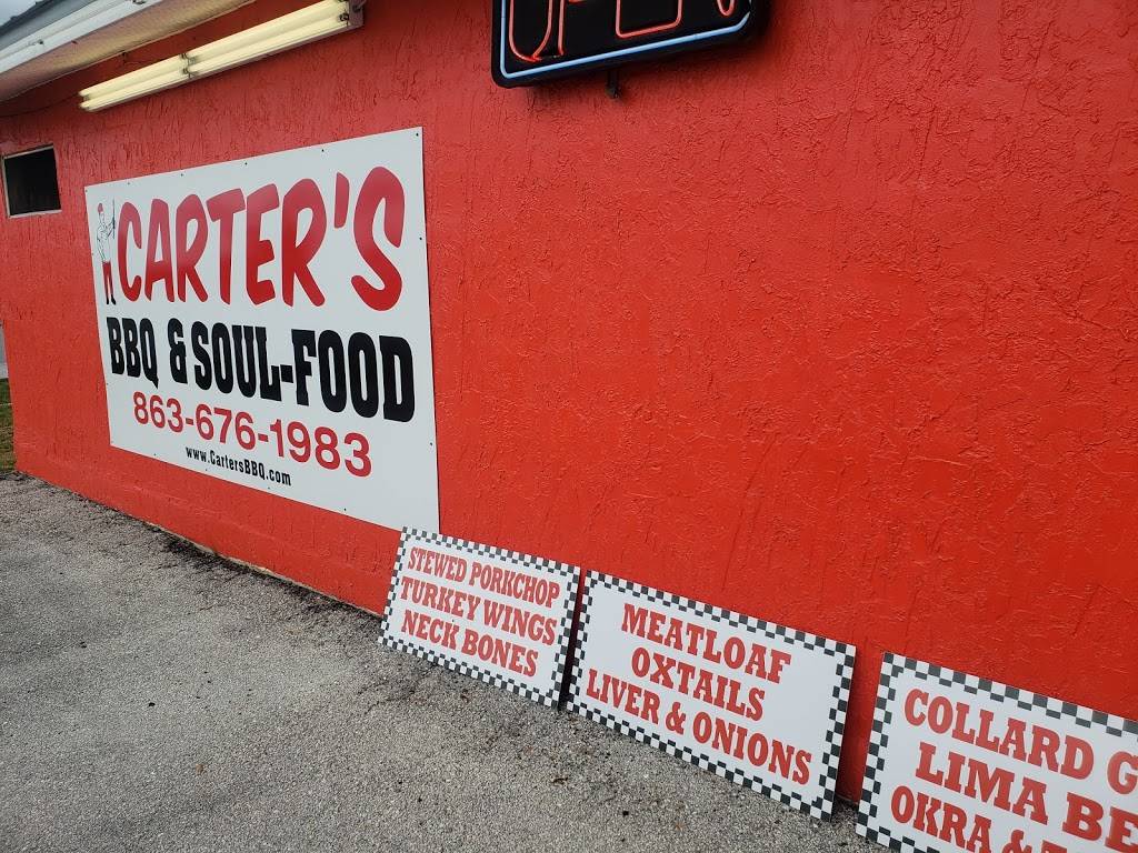 Carters BBQ | restaurant | 907 N 2nd St, Lake Wales, FL 33853, USA | 8636761983 OR +1 863-676-1983