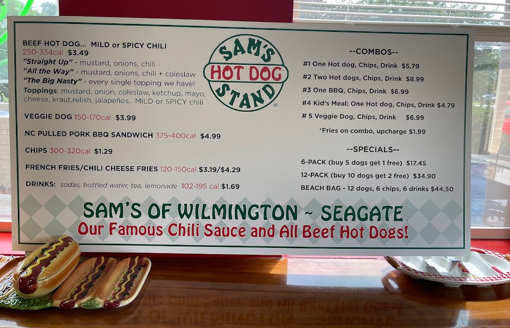 Sams Hot Dog Stand - Seagate | restaurant | 5917 Oleander Dr Unit 110, Wilmington, NC 28403, USA | 9103957098 OR +1 910-395-7098