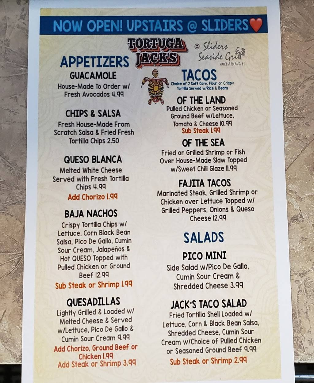 Tortuga Jacks | restaurant | 1998 S Fletcher Ave, Fernandina Beach, FL 32034, USA | 9042776652 OR +1 904-277-6652