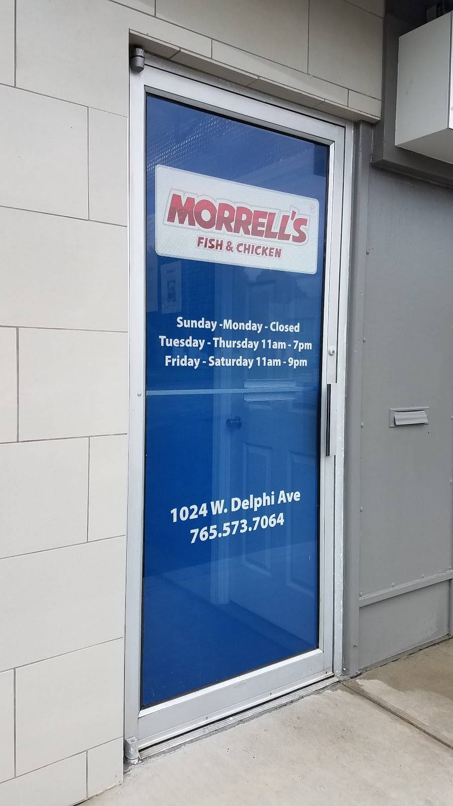 Morrells Fish & Chicken | restaurant | 1024 W Delphi Ave, Marion, IN 46952, USA | 7655737064 OR +1 765-573-7064
