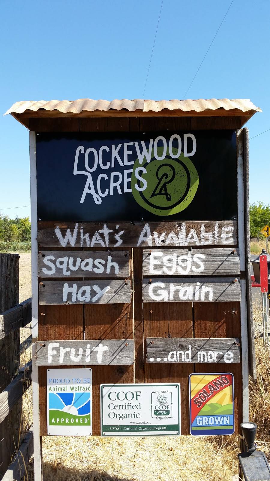 Lockewood Acres | restaurant | 7781 Locke Rd, Vacaville, CA 95688, USA | 7076240831 OR +1 707-624-0831