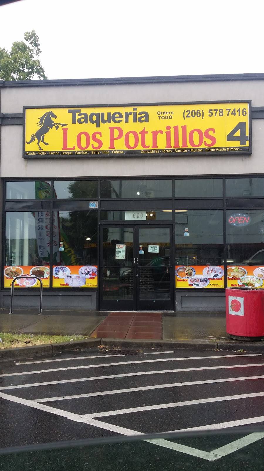 Los Potrillos 4 | restaurant | 9600 16th Ave SW, Seattle, WA 98106, USA | 2065787416 OR +1 206-578-7416