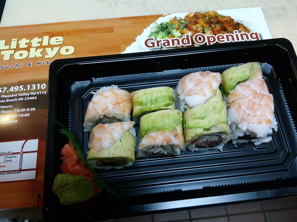 Little Tokyo Sushi & Hibachi | restaurant | 4221 Pleasant Valley Rd #113, Virginia Beach, VA 23464, USA | 7574951310 OR +1 757-495-1310