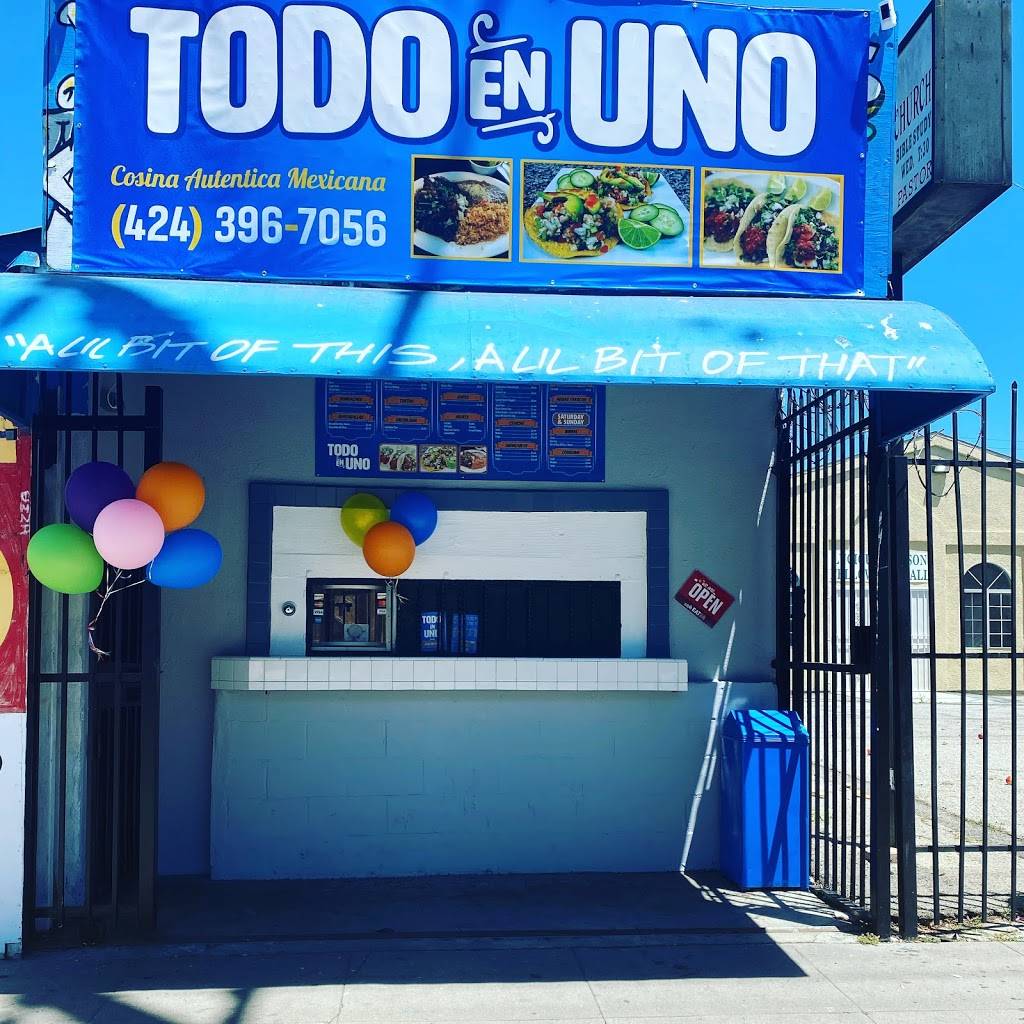 Todo En Uno | restaurant | 9000 S Vermont Ave, Los Angeles, CA 90044, USA | 4243967056 OR +1 424-396-7056