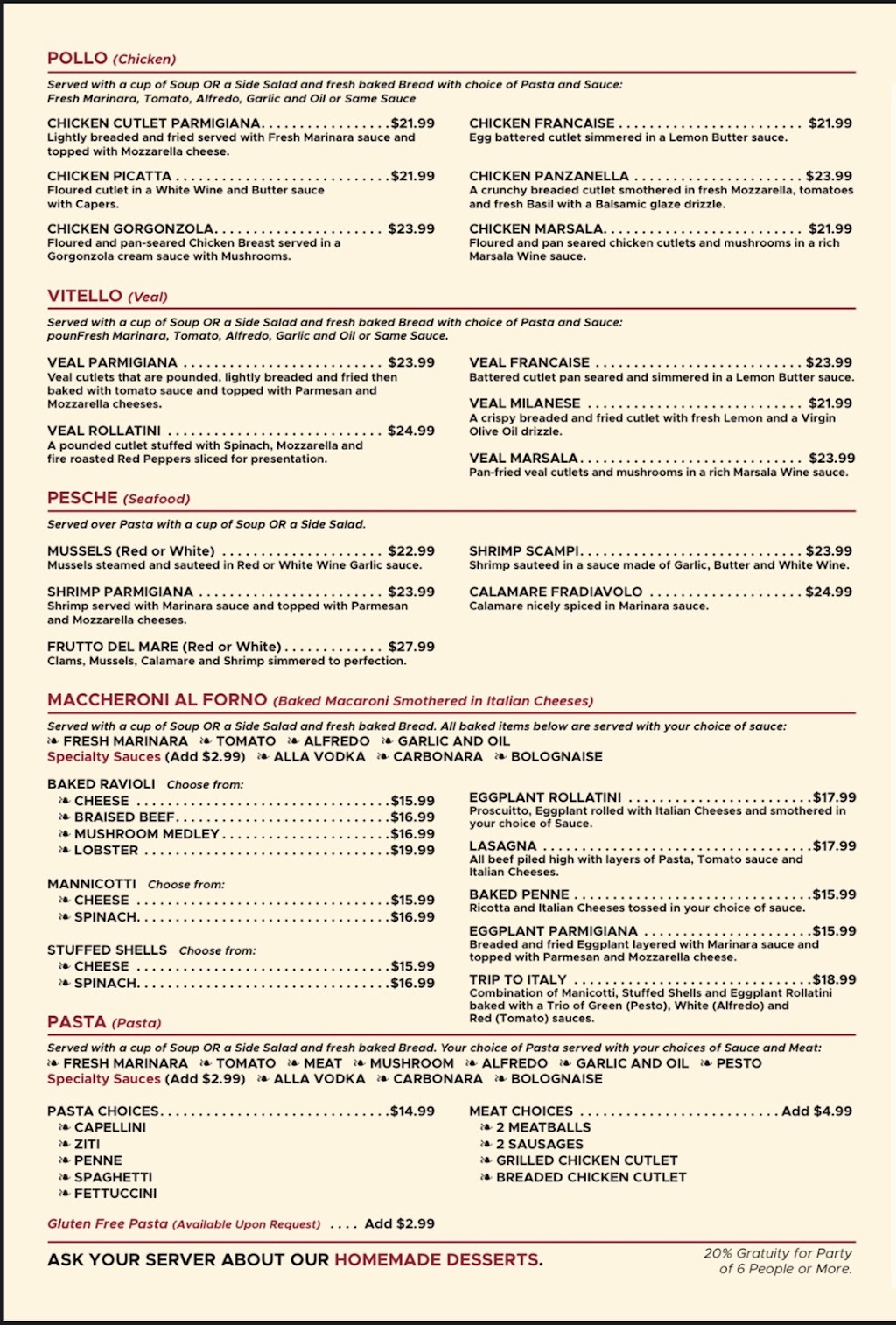 La Famiglia Italiana | restaurant | 1220 Sanford Ave, Sanford, FL 32771, USA | 4078785834 OR +1 407-878-5834