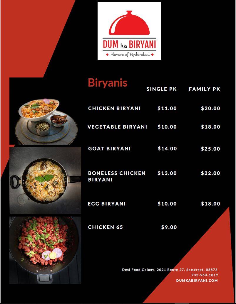 DumKaBiryani | restaurant | 2021 NJ-27 Unit #7, Somerset, NJ 08873, USA | 7329601819 OR +1 732-960-1819
