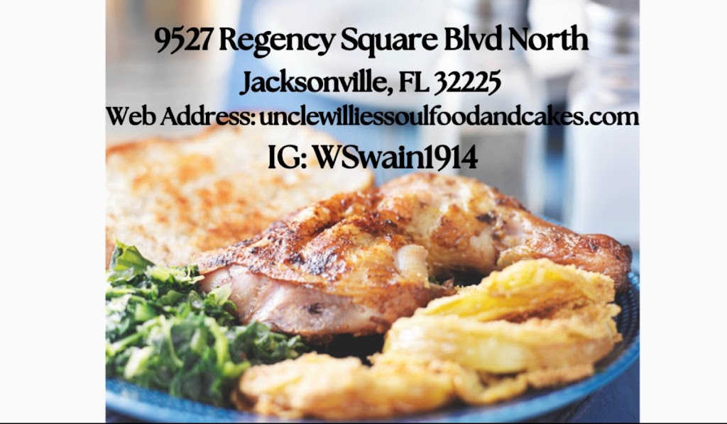 Uncle Willies Soule Food and Cakes | restaurant | 9527 Regency Square Blvd #108, Jacksonville, FL 32225, USA | 9043790011 OR +1 904-379-0011