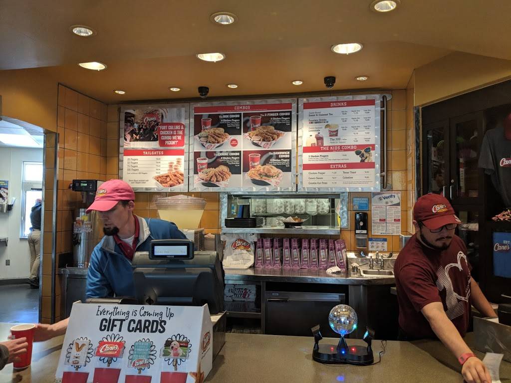 Raising Canes Chicken Fingers | meal takeaway | 2108 S College Ave, Fort Collins, CO 80525, USA | 9704821812 OR +1 970-482-1812
