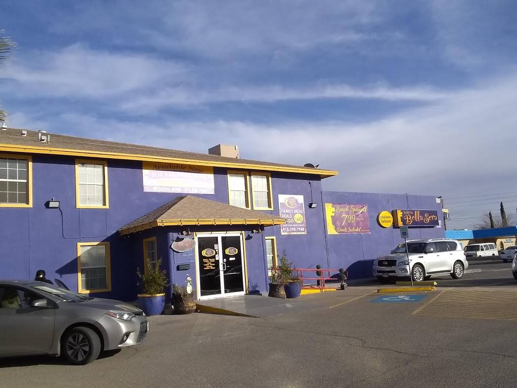 Trattoria Bella Sera | restaurant | 3512 N Yarbrough Dr, El Paso, TX 79925, USA | 9155987948 OR +1 915-598-7948