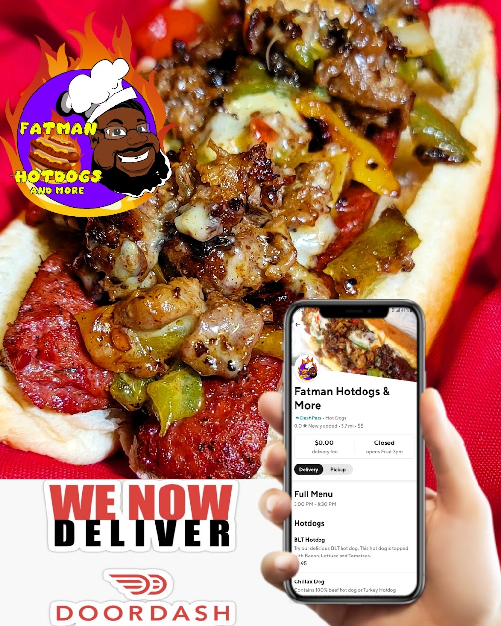 FATMAN HOTDOGS & MORE | restaurant | 9201 NW 27th Ave, Miami, FL 33147, USA | 3059903705 OR +1 305-990-3705